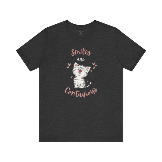 Smiles Are Contagious Shirt | Dark Colors